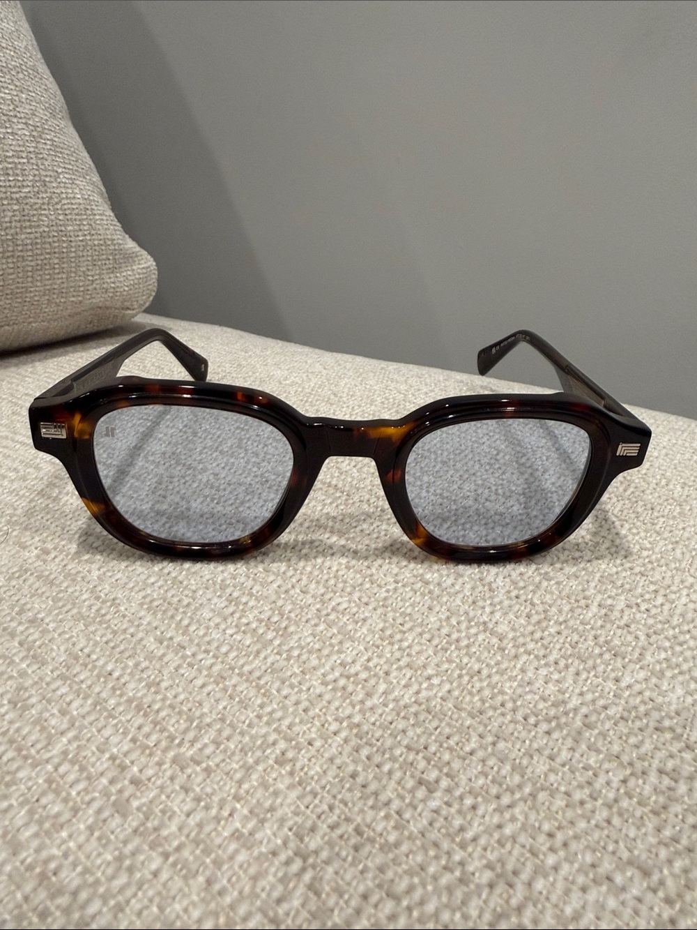 Jimmy Fairly Napoli Men’s Sunglasses - Brown Frames with Yellow & Blue Lenses